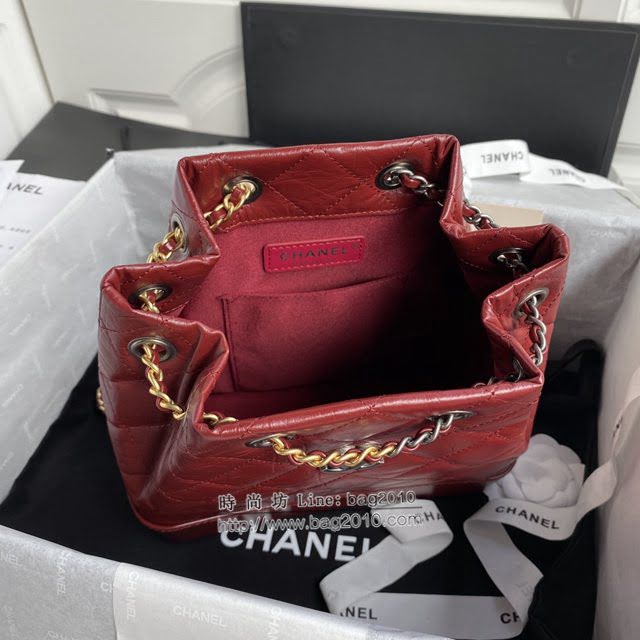Chanel女包 香奈兒專櫃爆款Gabrielle流浪背包  Chanel金銀鏈條復古背包 94485  djc4102